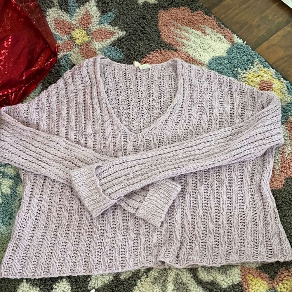 Lilac purple Sky and Sparrow sweater